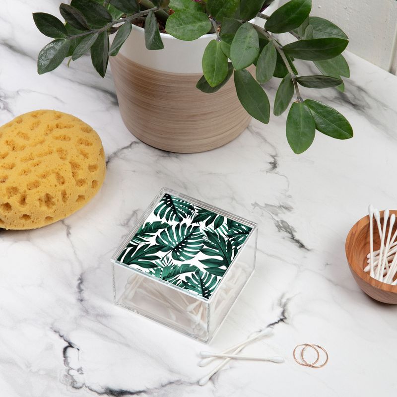 Olivia & May Set of 3 Weave Baskets with Wooden Lids