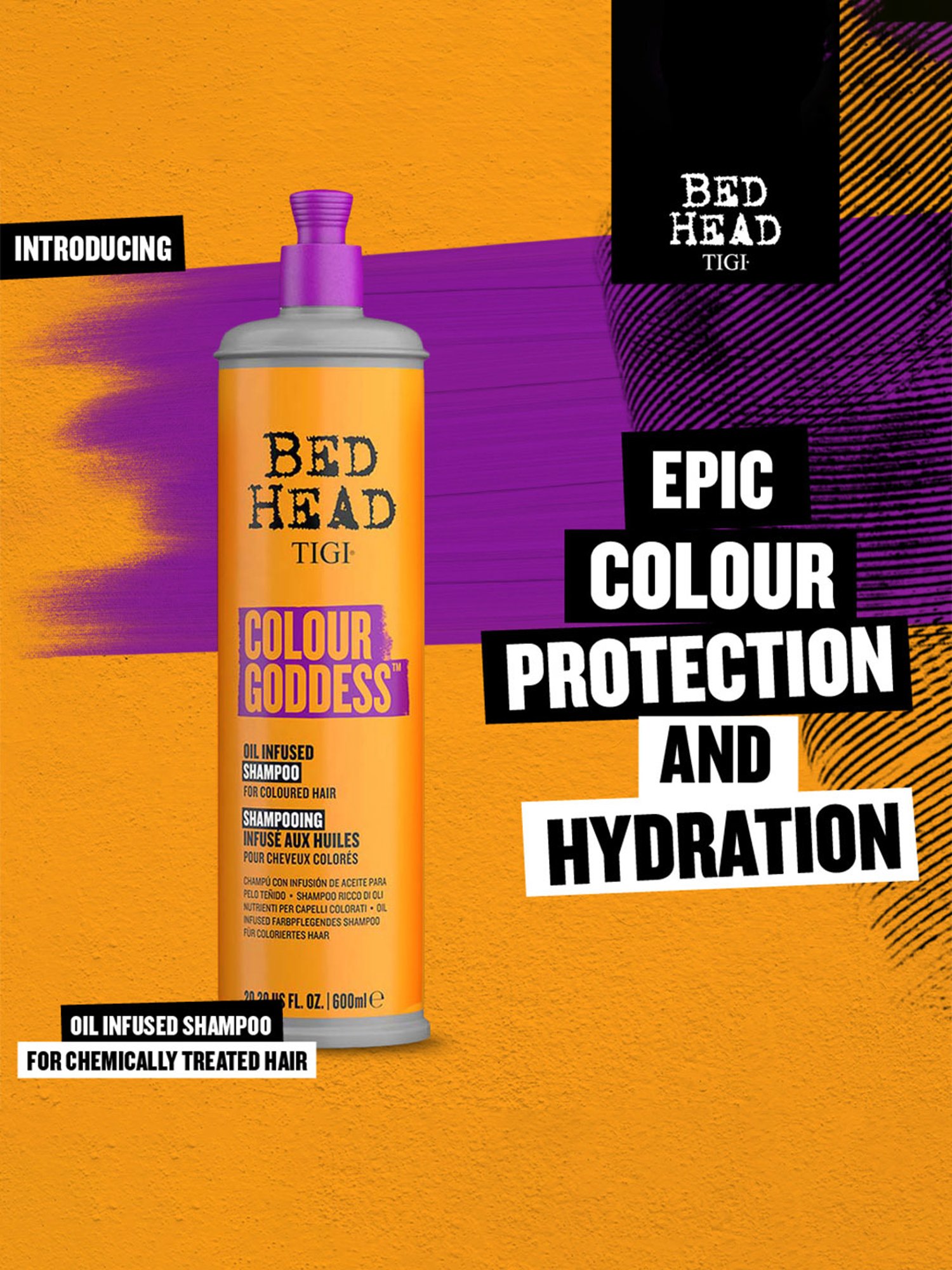 Bed Head TIGI Colour Goddess Oil Infused Shampoo - 600 ml