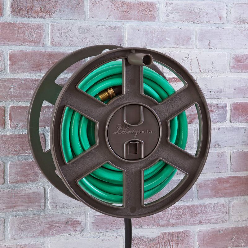 Liberty Garden 100 Foot LBG-510 Liberty Basics Side Winding Wall Mount Hose Reel