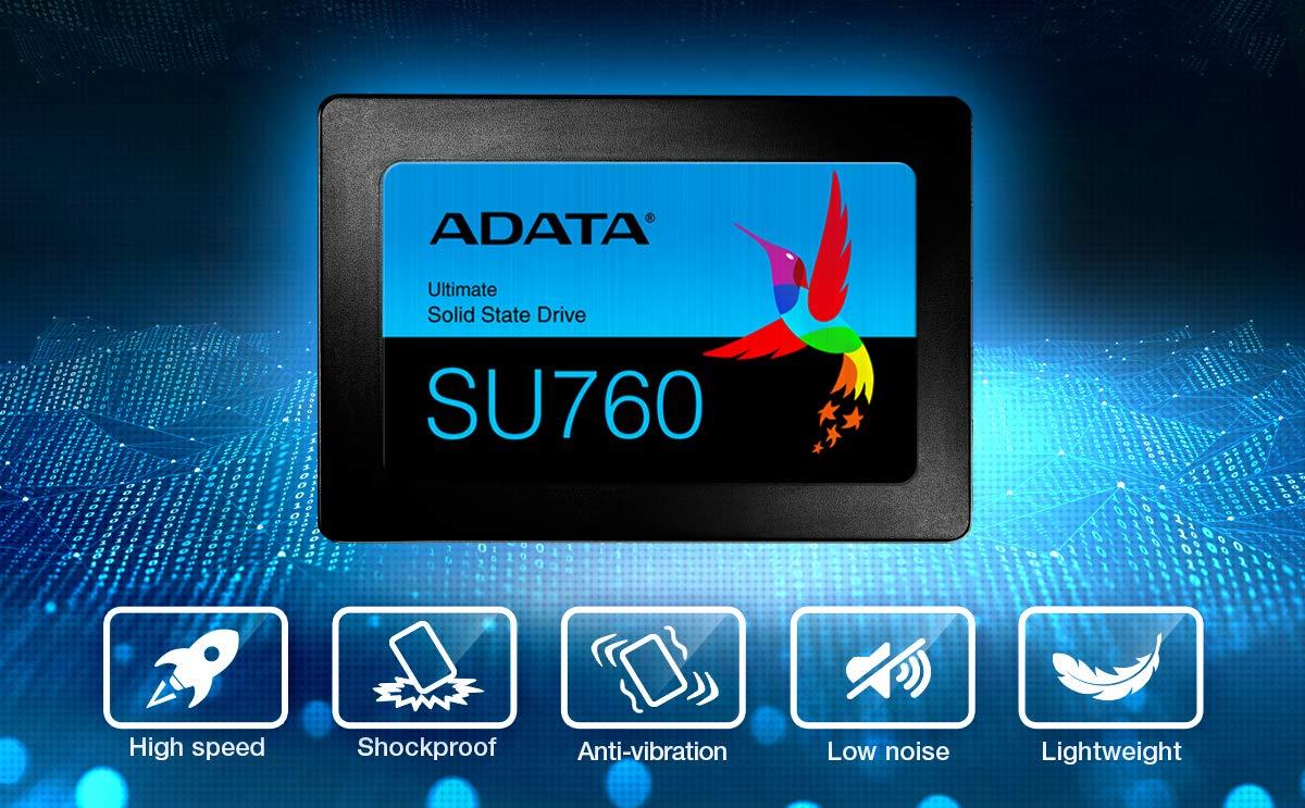 ADATA SU760 1TB 3D NAND 2.5 Inch SATA III Internal SSD (ASU760SS-1TT-C)
