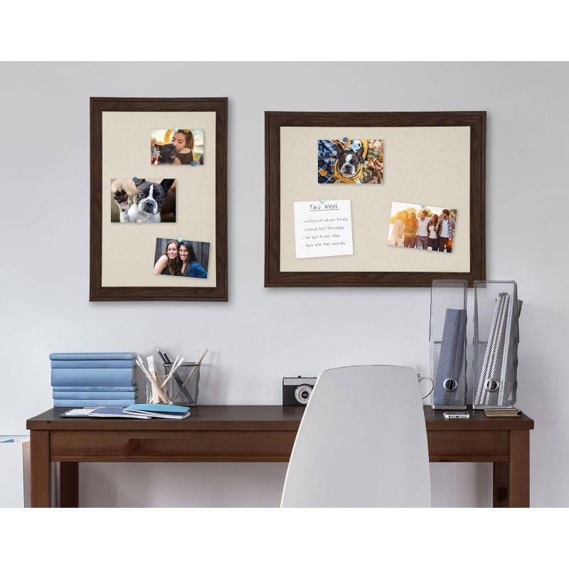 27.5" x 43.5" Bosc Pinboard Gray - DesignOvation