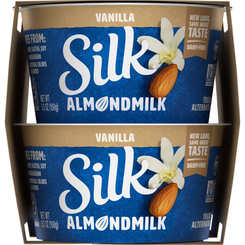 Silk AlmondMilk Dairy-Free Vanilla Yogurt - 4pk/5.3oz Cups