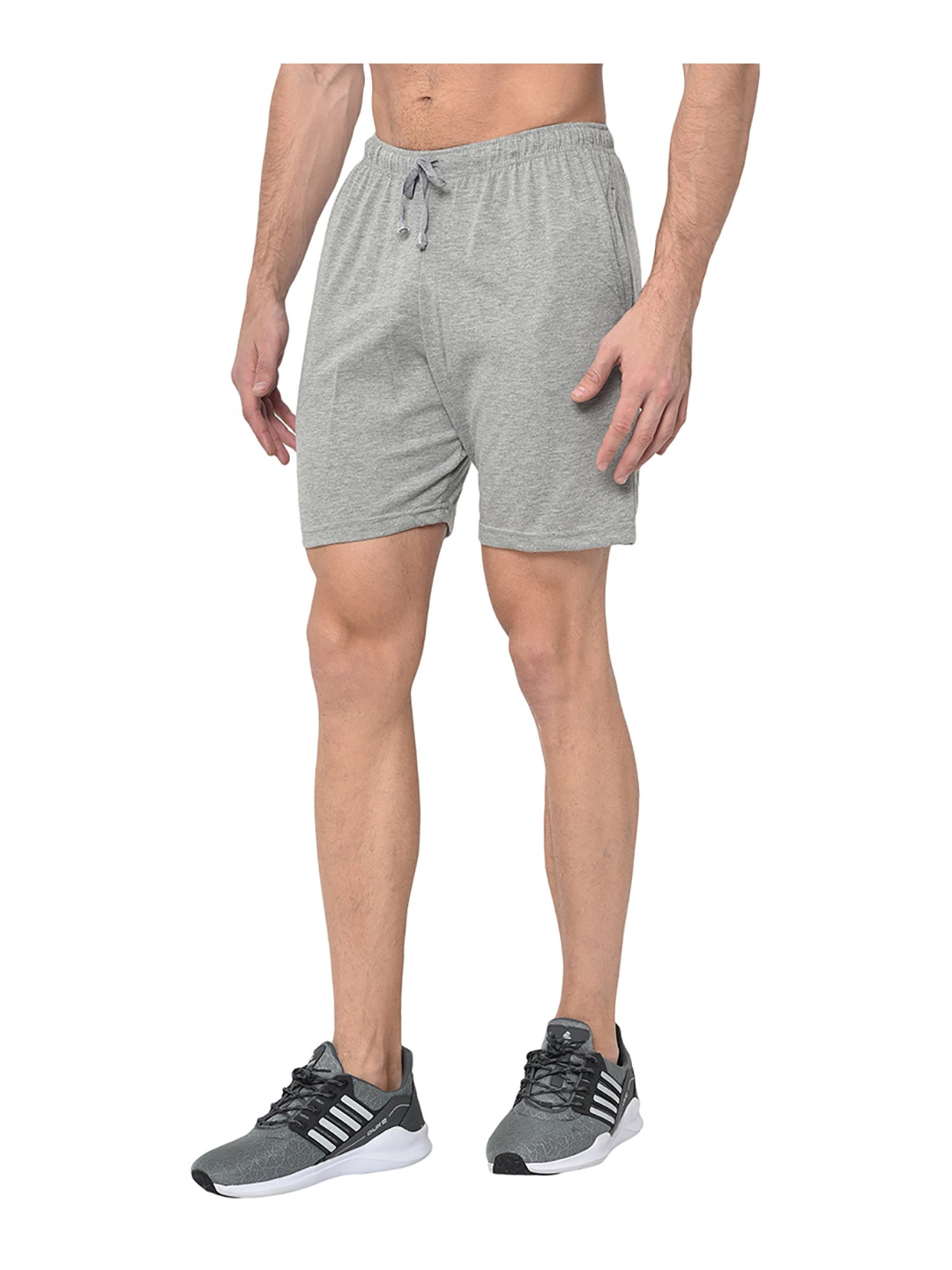 Vimal Jonney Navy & Grey Regular Fit Shorts - Pack of 2