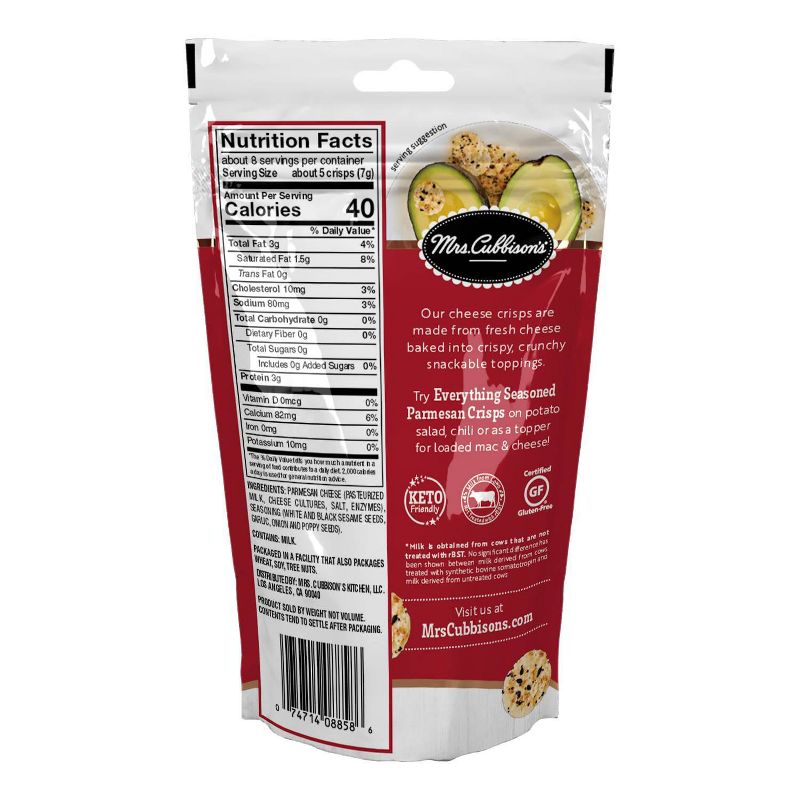 Mrs. Cubbison's Everything Seasoned Cheese Crisps - 1.98oz