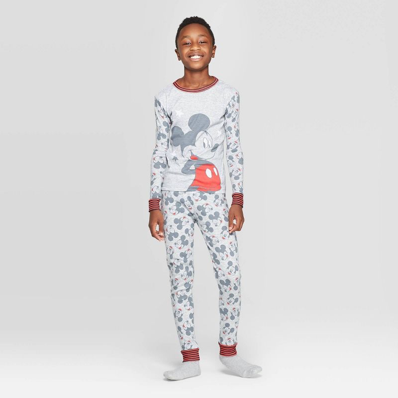Boys' Mickey Mouse 2pc Pajama Set - Gray 4 - Disney Store
