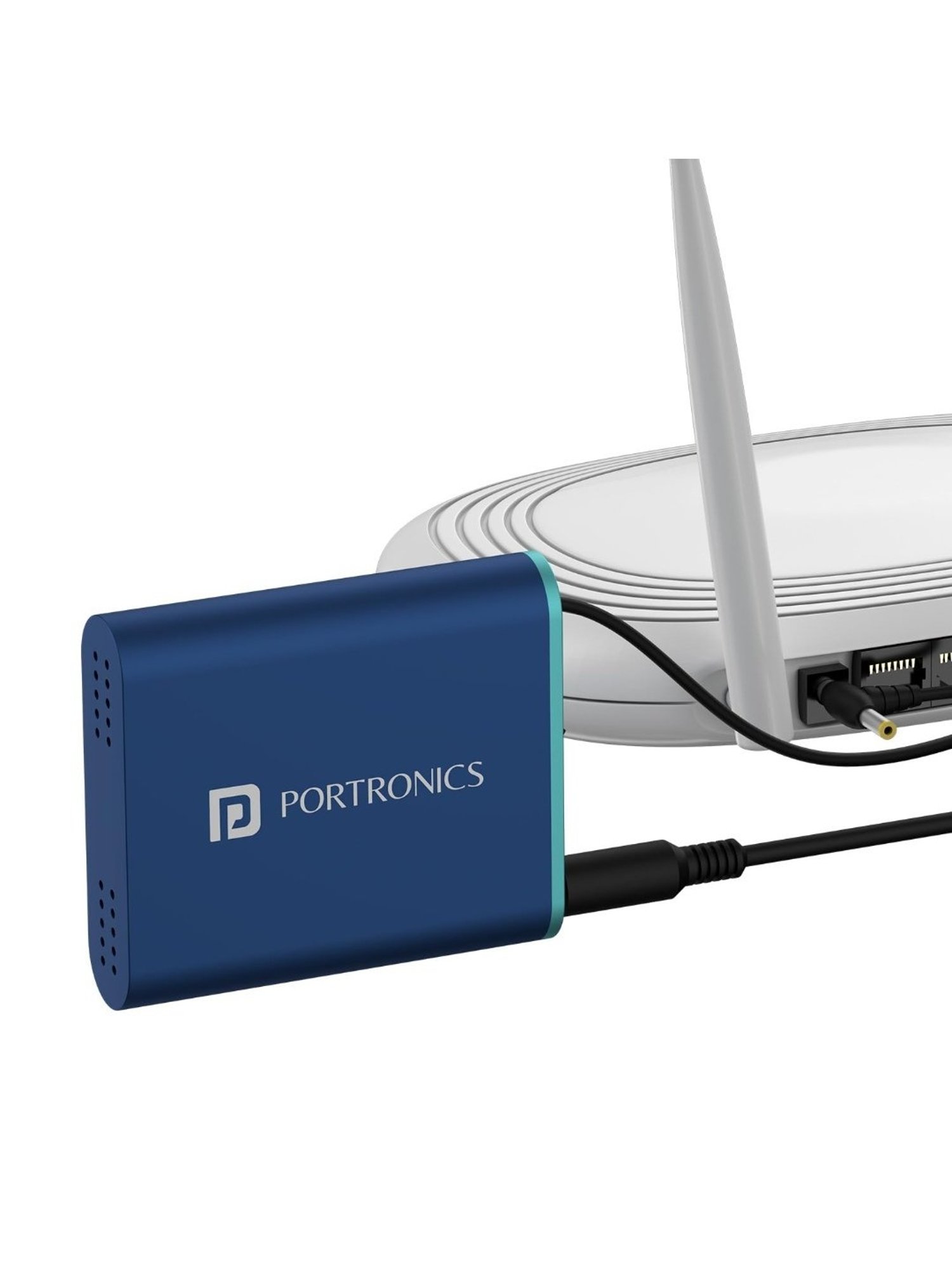 Portronics Power Plus Advanced 2000 mAh WiFi Router Power Bank (Blue)