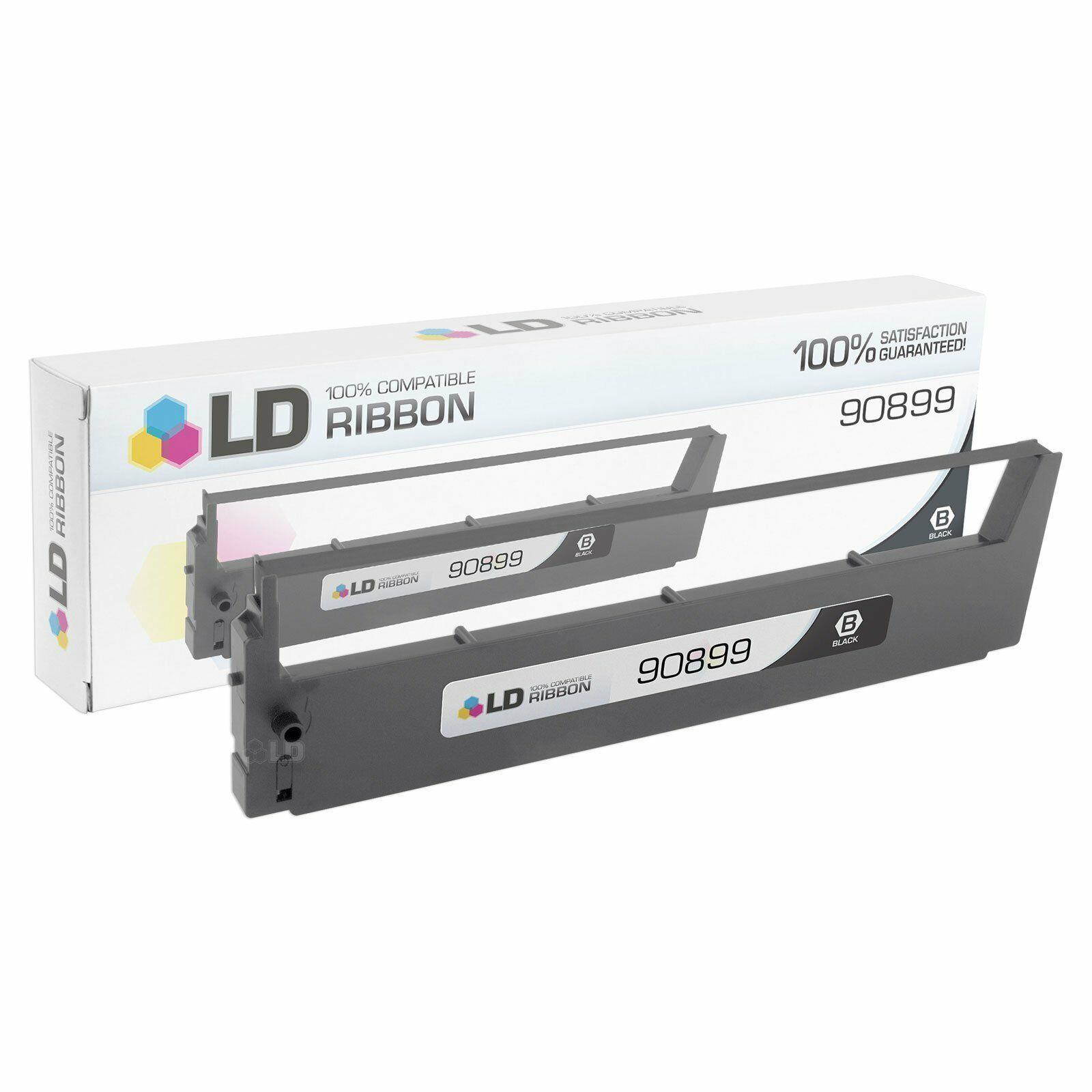 LD Compatible Printek 90899 Set of 5 Black Printer Ribbons for Printmaster