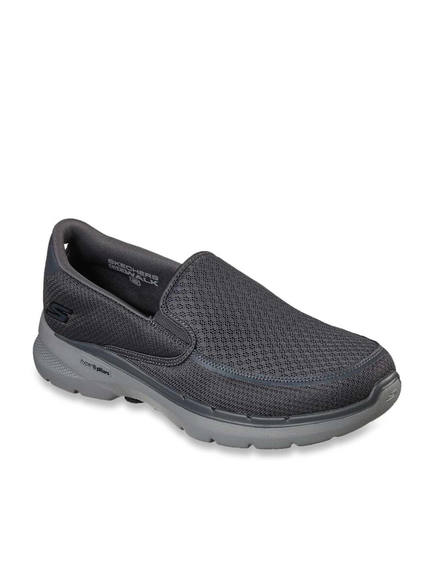 Skechers Men's GO WALK 6 - ORVA Charcoal Walking Shoes