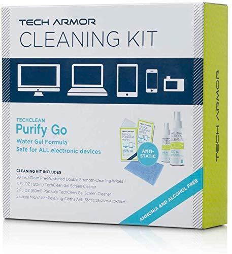 Tech Armor 120 ML Pro Cleaning Kit with ExtraMove Formula and Cleansing Wipes