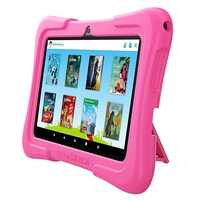 Y88X Pro 7 inch Kids Tablets, 2GB RAM 16GB ROM, Android 9.0 Tablet, Kidoz Pre Installed with Disney Contents (More Than $80 Value), Pink