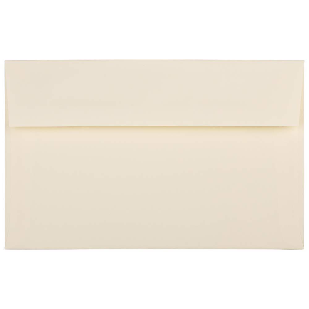 JAM PAPER A10 Strathmore Invitation Envelopes - 6 x 9 1/2 - Ivory Wove - 25/Pack