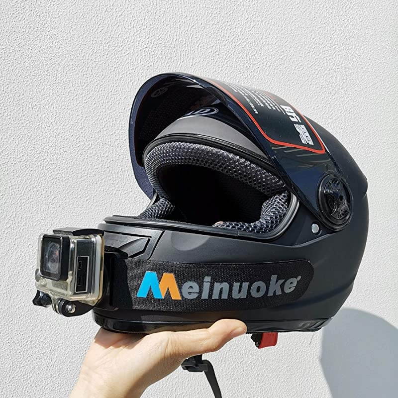 Full Face Motorcycle Helmet Chin Mount for Gopro Hero 87 2018 Black 6543+ SJCAM DJI OSMO Action Camera
