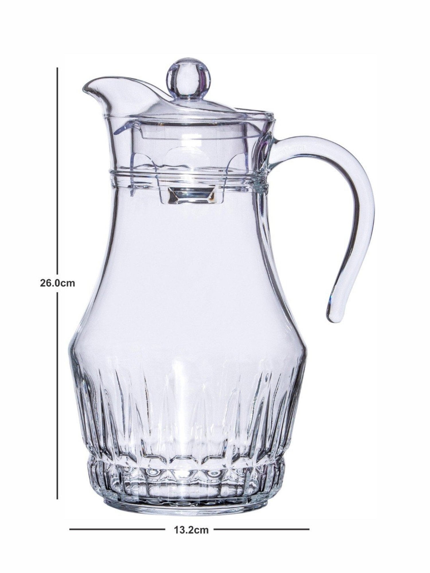 Luminarc Transparent Glass Beverage Serving Victoria Jug