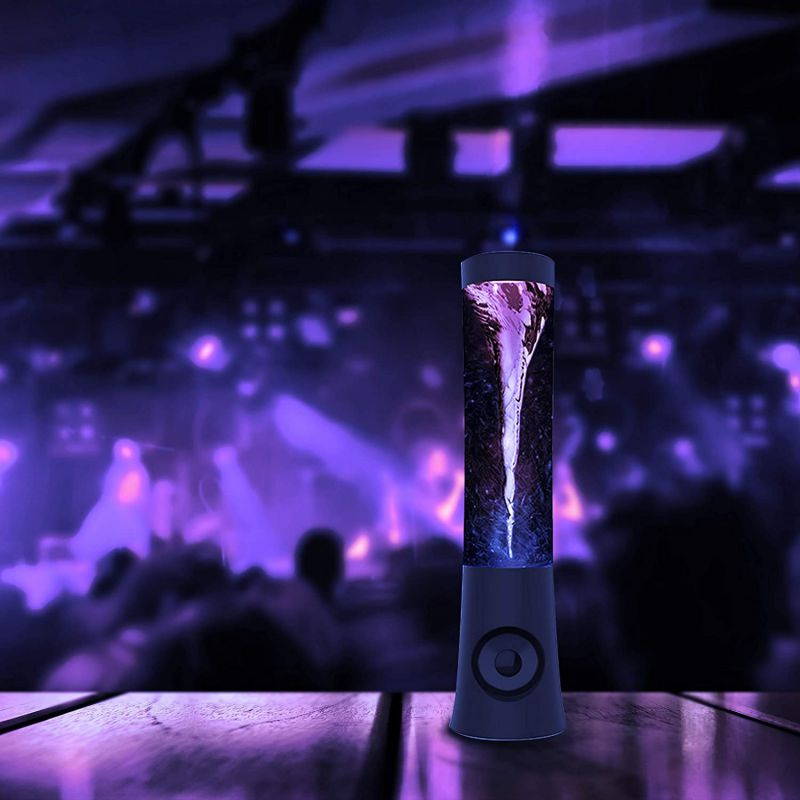 ART+SOUND Vortex Tornado Wireless Speaker, LED Light Show, Portable, Bluetooth, 7 LED Light Patterns, Hi-Fi Bass, Powerful Sound, HandsFree, Audio-Auxiliary, for Home or Outdoors, Rechargeable, Black