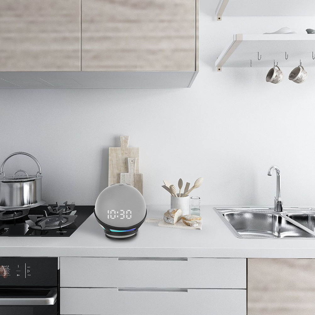 1 Pc Smart Speaker Holder Wall-mounted Bracket Compatible for Echo Dot 4