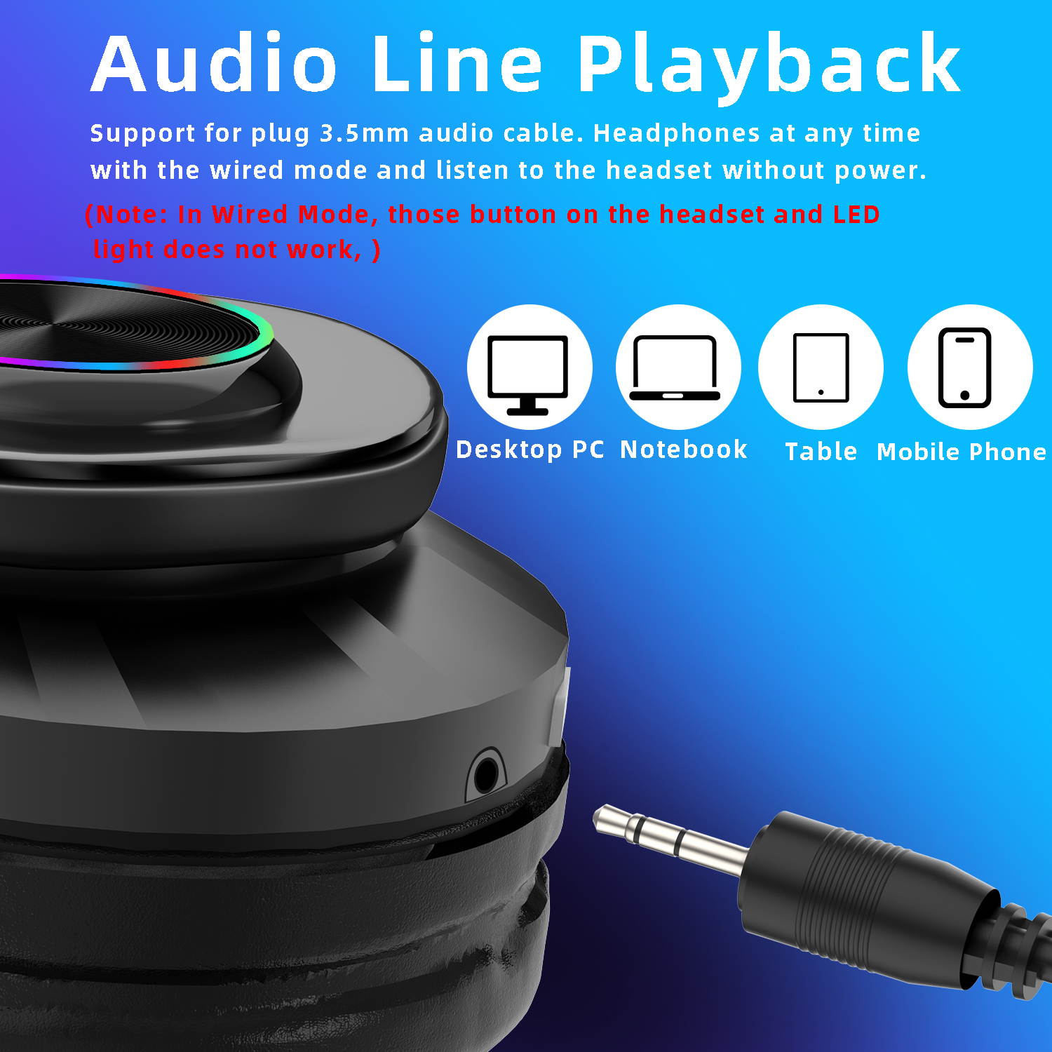 Donwell Wireless Pro Gaming Headset W/ Mic Headphones for PS5 PS4 Xbox One PC Microphone, Foldable Headphones Wireless Headset Over Ear Noise Reduction Earphone Stereo