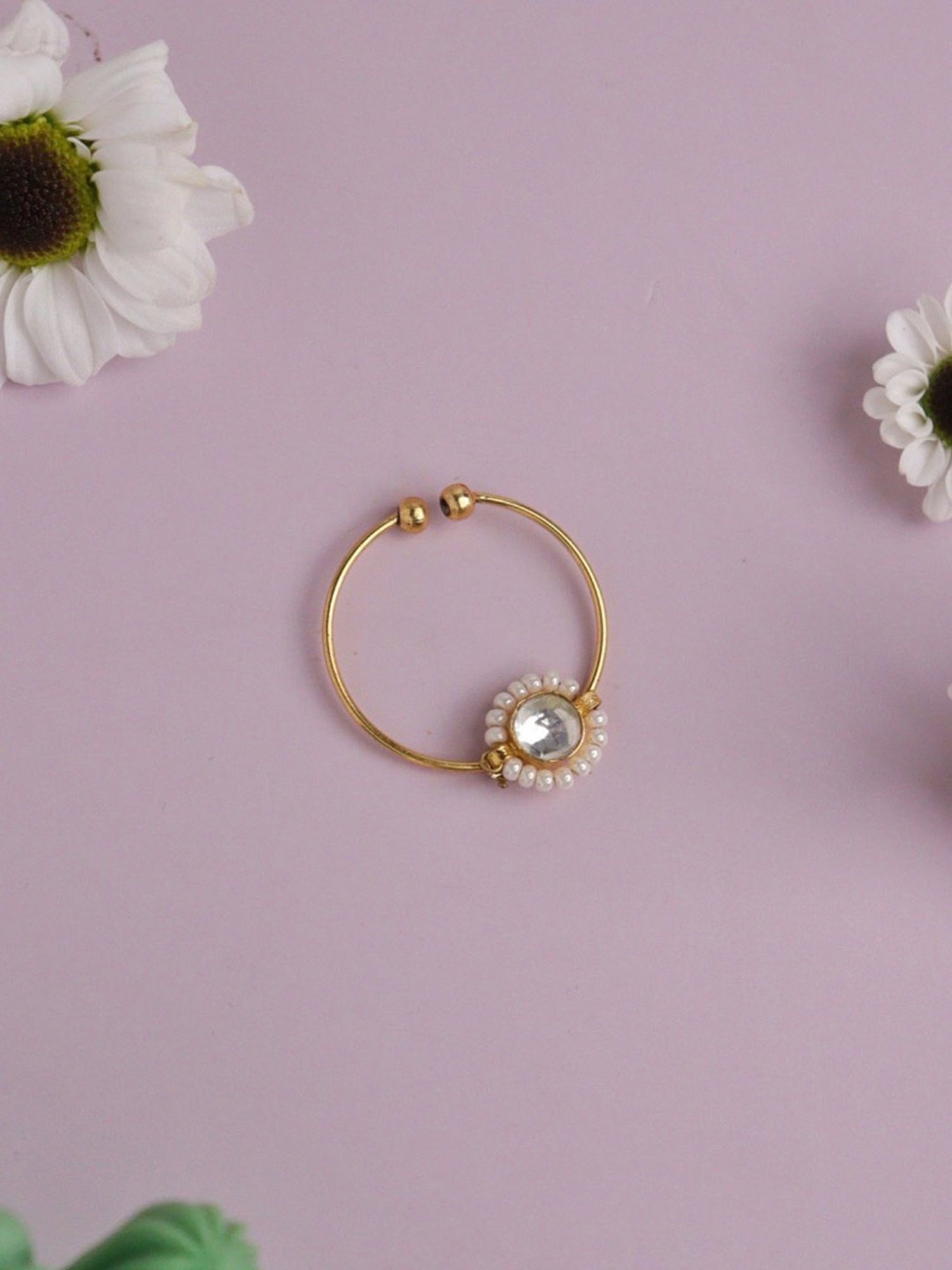 Teejh Aahna Silver Nose Ring