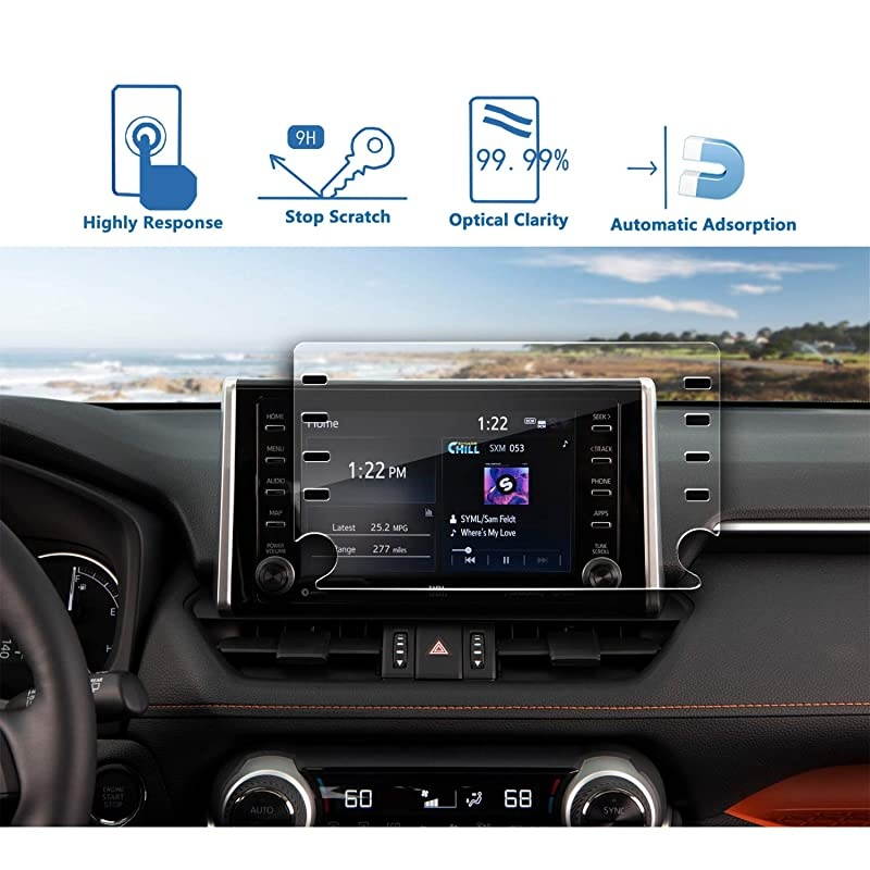 Car Navigation Screen Protector for 2019 2020 Corolla Hatchback 8Inch Tempered Glass 9H Hardness Car Infotainment Display Center Touch Protective Film ScratchResistant 2019 8Inch