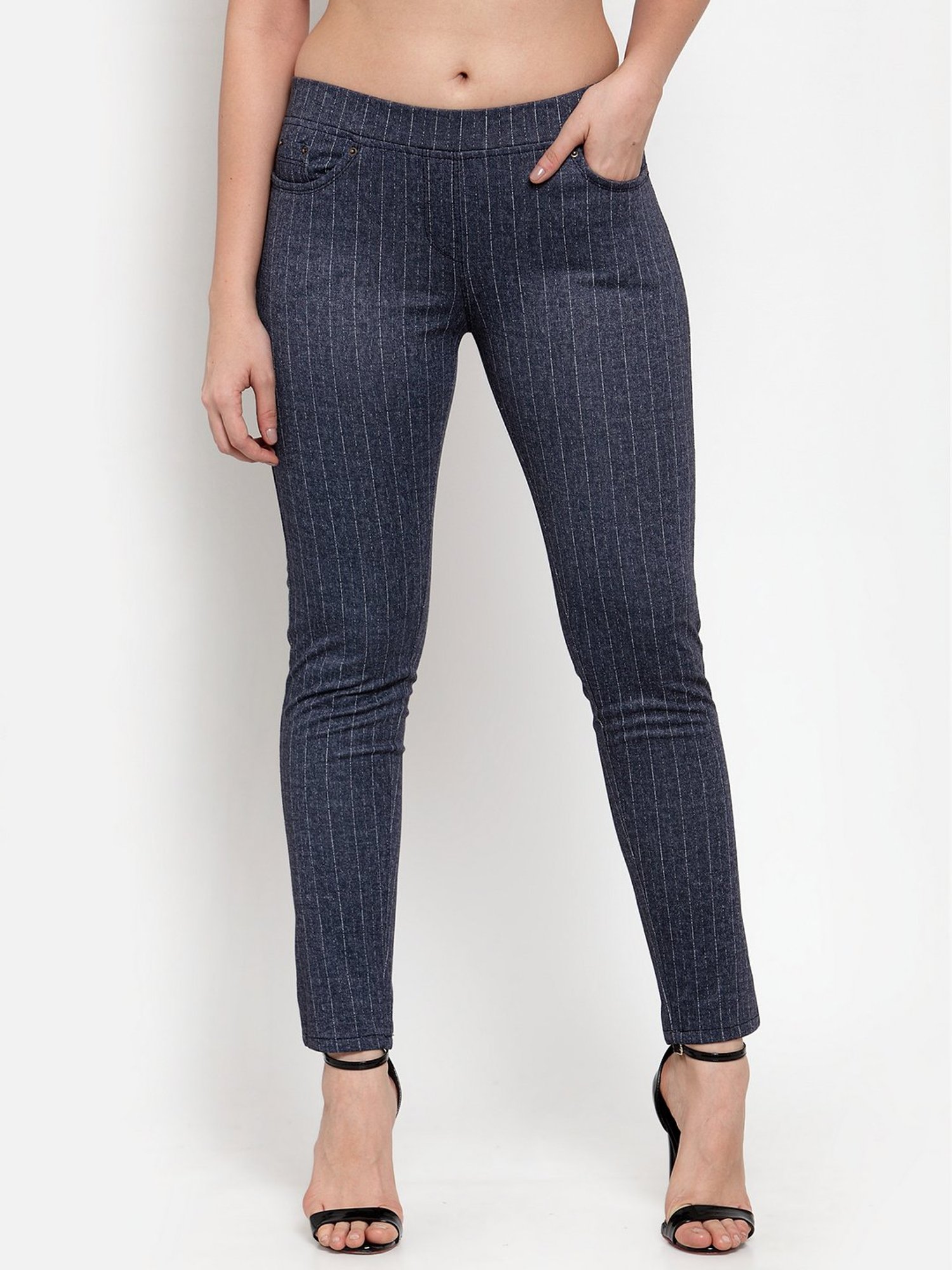 Westwood Blue Striped Jeggings