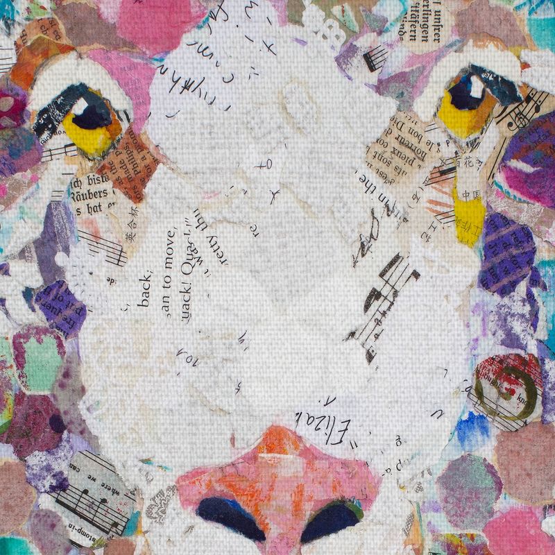 24"x36" I Love Ewe By Elizabeth St. Hiliaire Art On Canvas - Fine Art Canvas