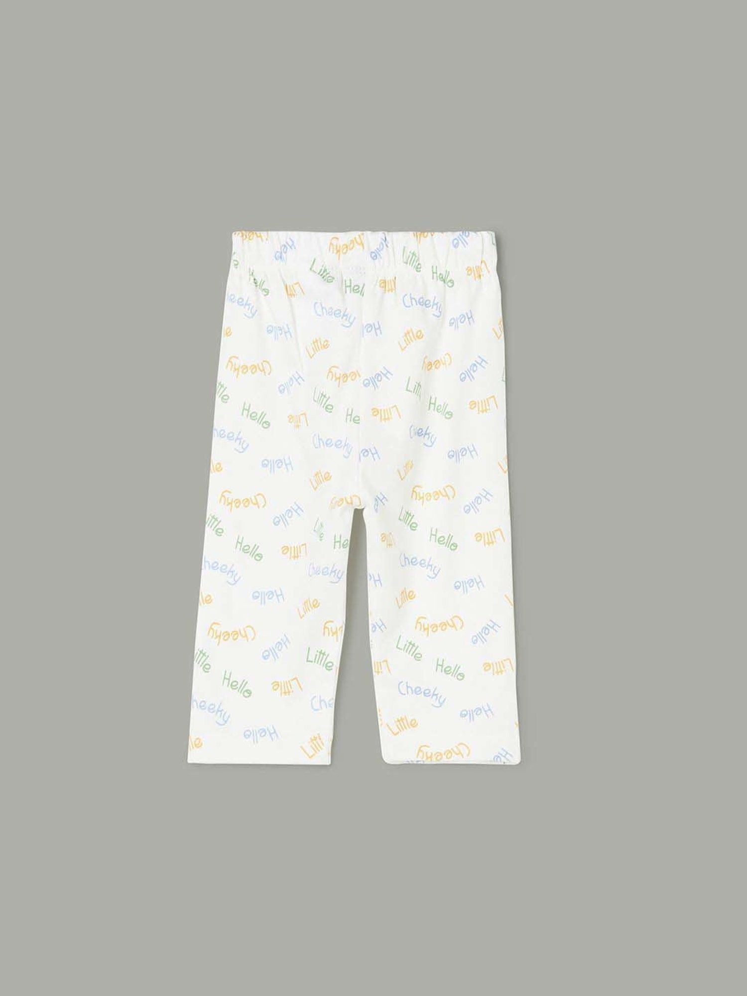 Juniors by Lifestyle Kids Sage & White Cotton Coordinate Set