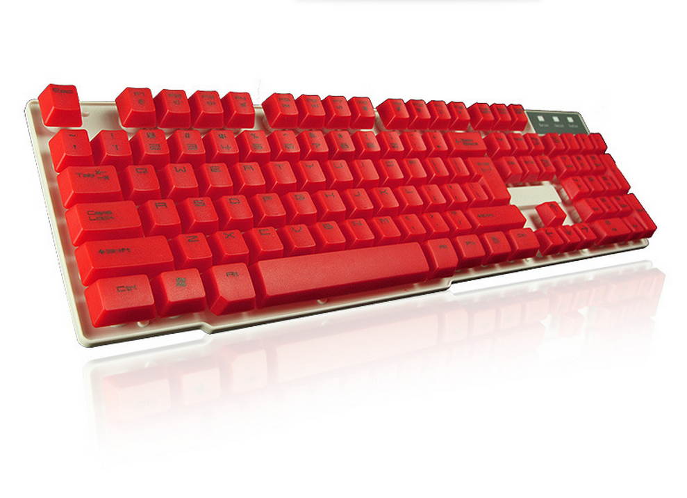 K2 suspension  keyboard keys Computer Games Gaming Keyboard 108 Keys USB Wired Gaming Keyboard for PC Computer(NO LED)