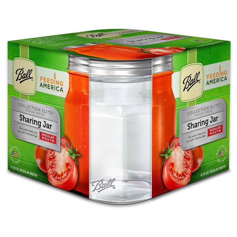 Grant Howard 51091 102 Ounce Classic Wide Mouthed Embossed Glass Mason Storage Jar Storage Container with Airtight Screw On Closing Lid