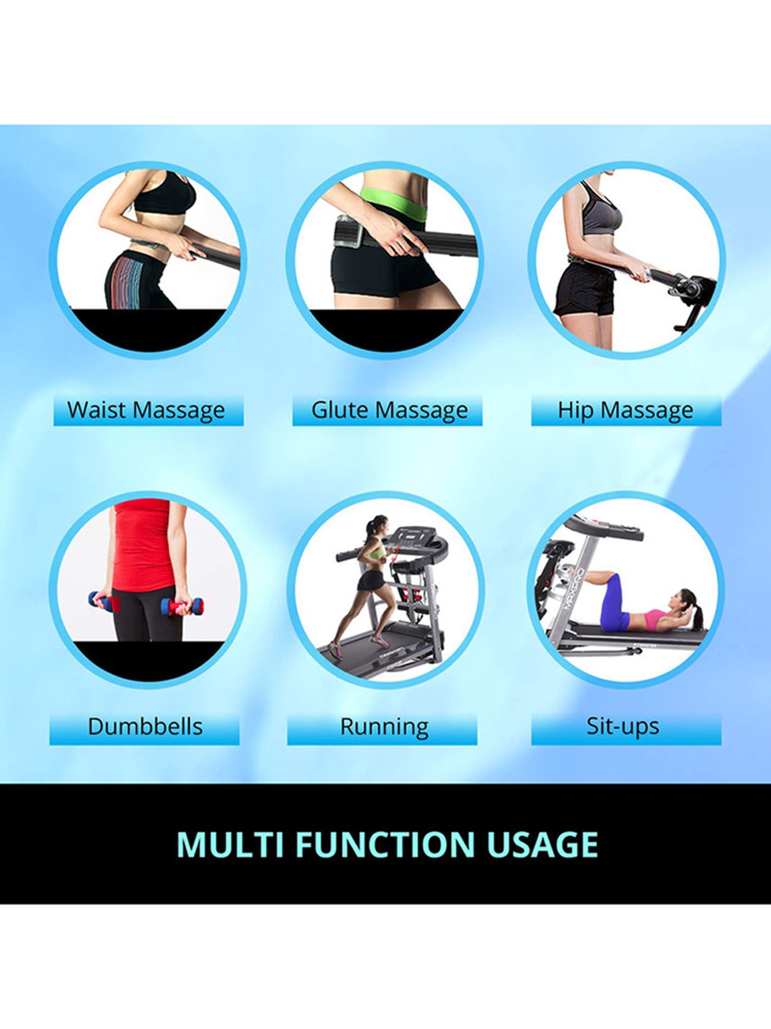 MAXPRO 2HP Foldable Treadmill (Black)