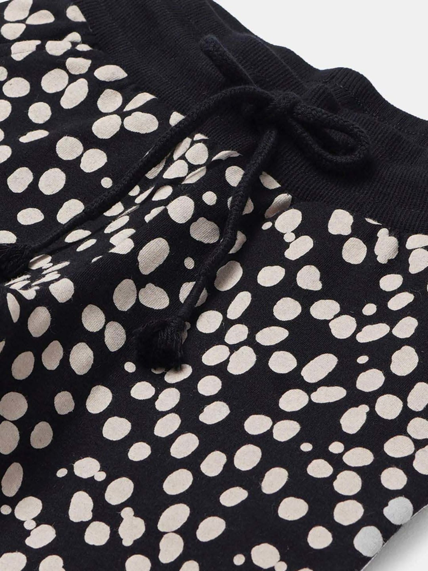 Jockey Girls Black & White Printed Joggers