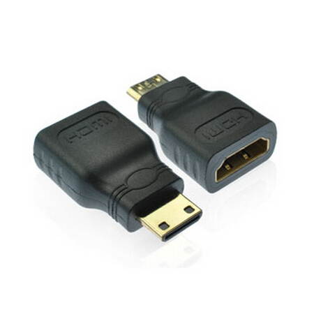 Topwin HDMI Male Type C to Female Type A Adapter Connector for 1080p 3D TV HDTV