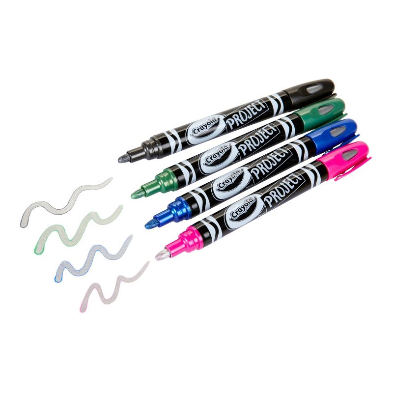 4ct Crayola Project Outline Markers - Metallic Colors