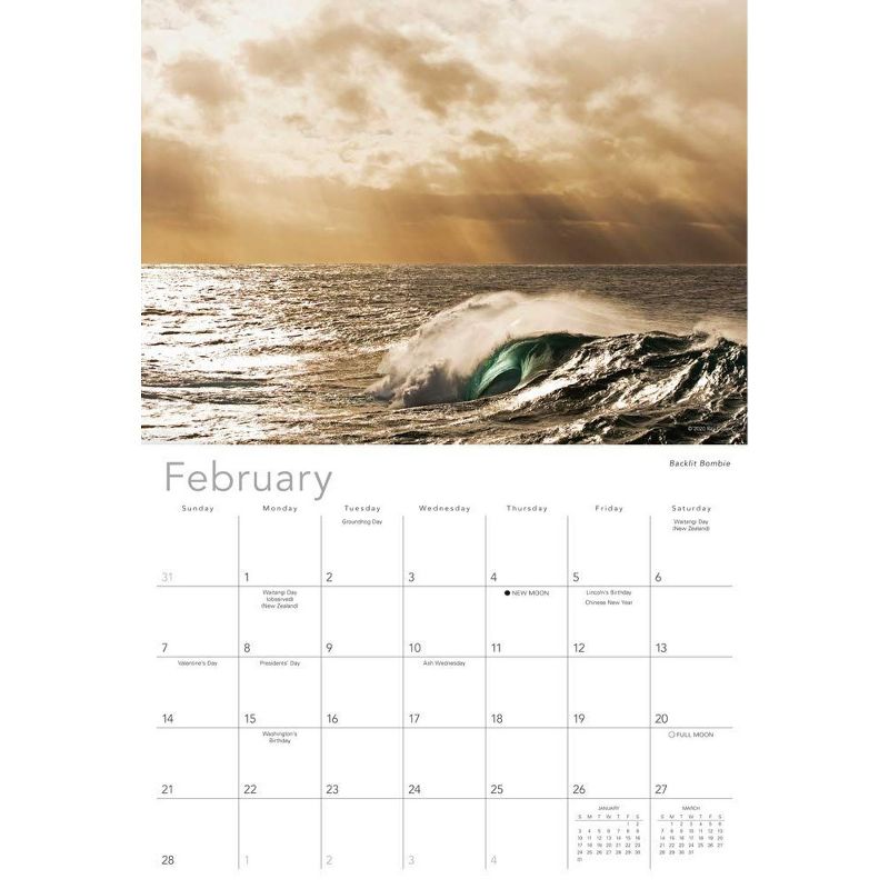 Sellers Publishing 2021 Water & Light: Ocean Photography by Ray Collins 16-Month Wall Calendar Ray Collins