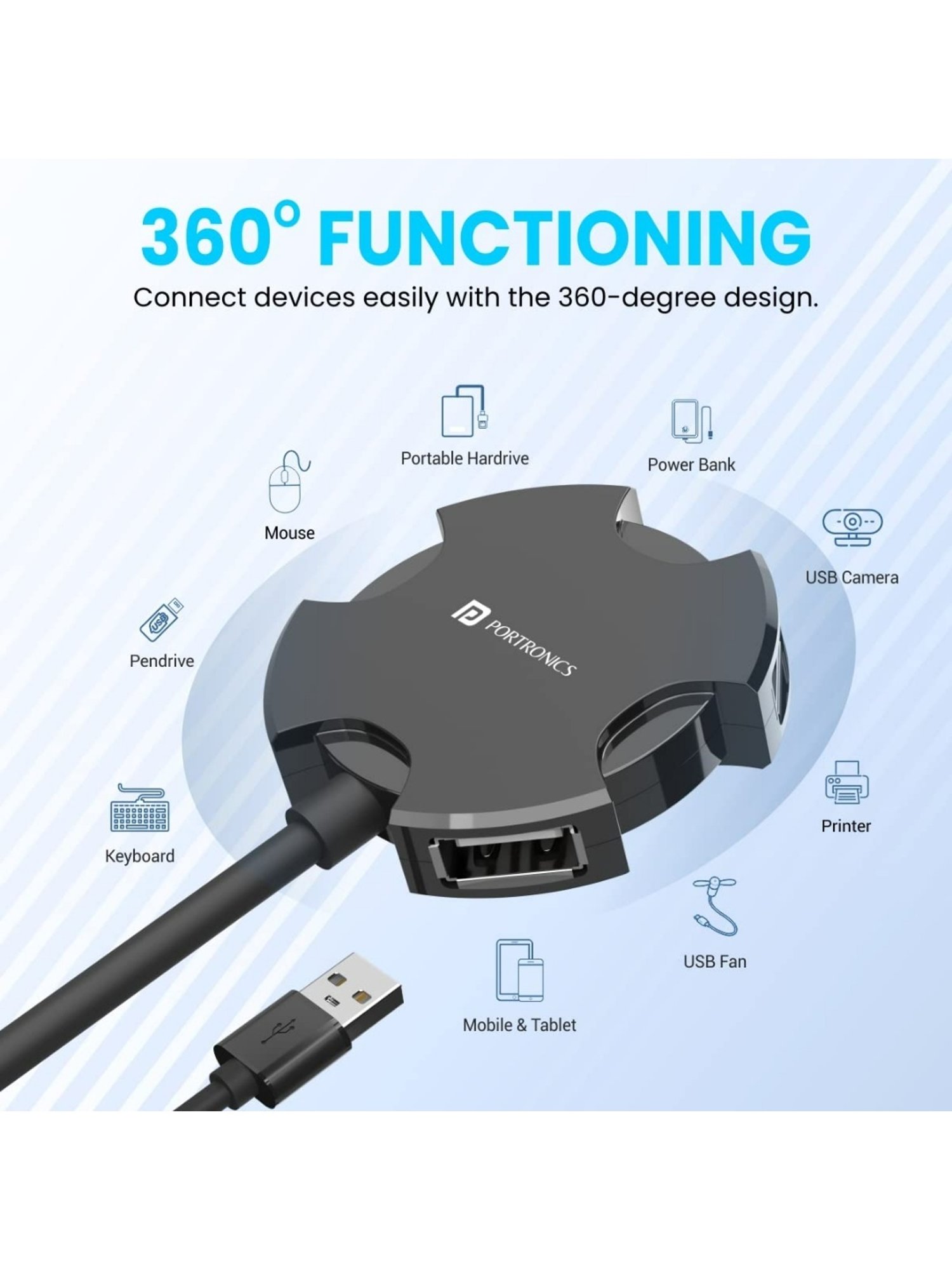 HP Trendsetter 39.62cm (15.6") Laptop Backpack (Black/Blue)