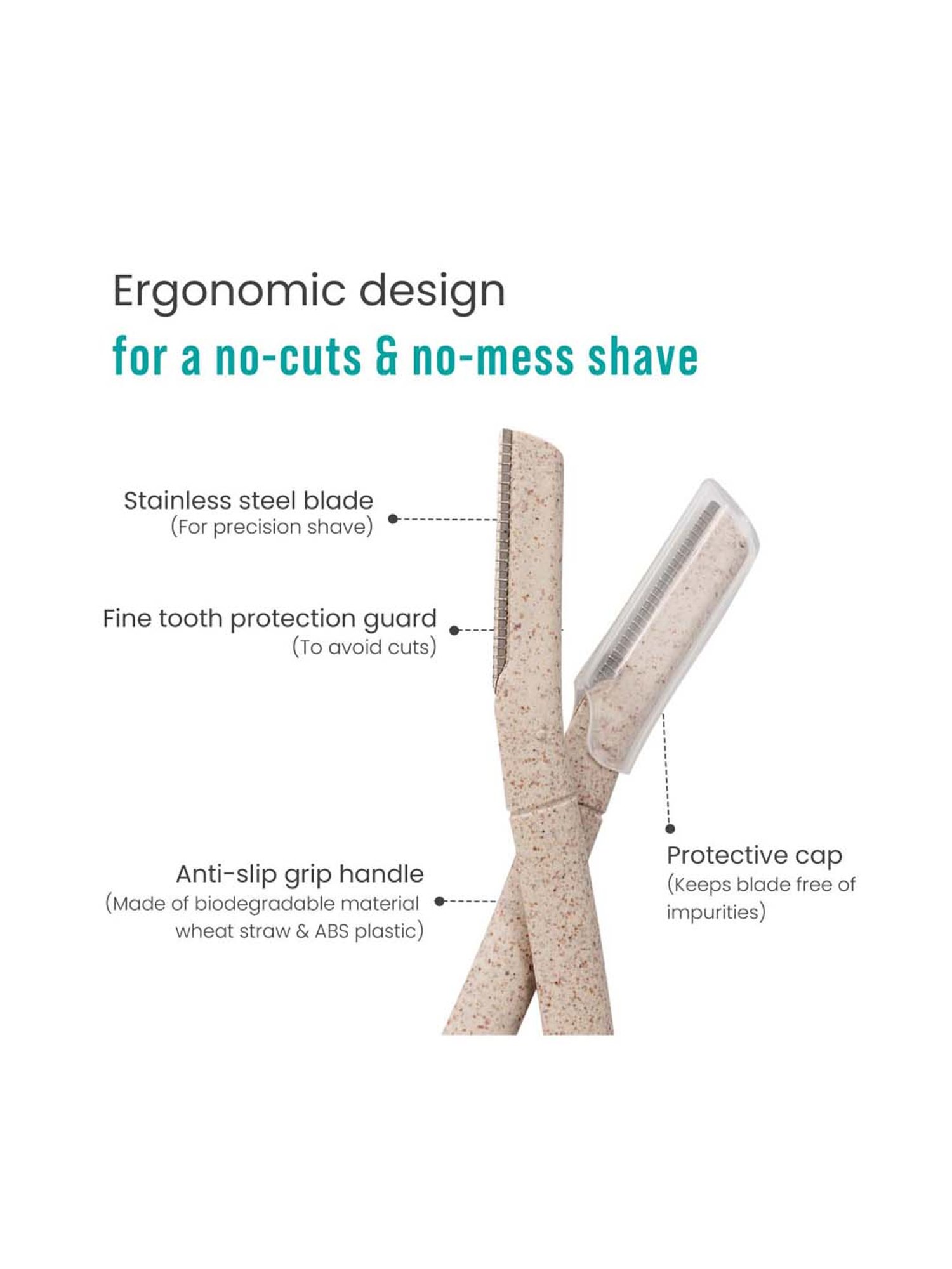 Sirona Blink & Glow Eyebrow & Face Razor for Women