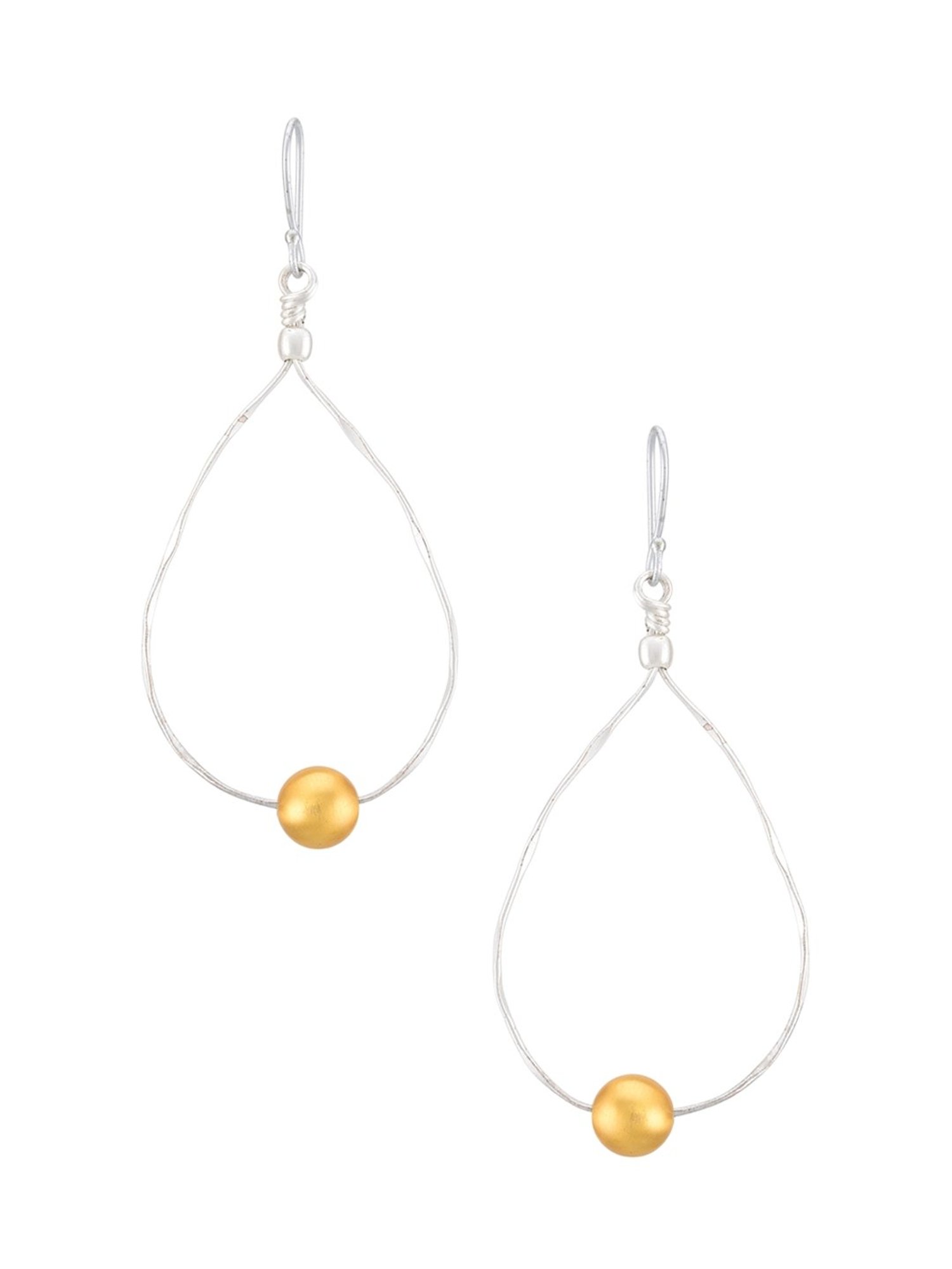 Tribe Amrapali Dual Tone Ball Earrings for Women
