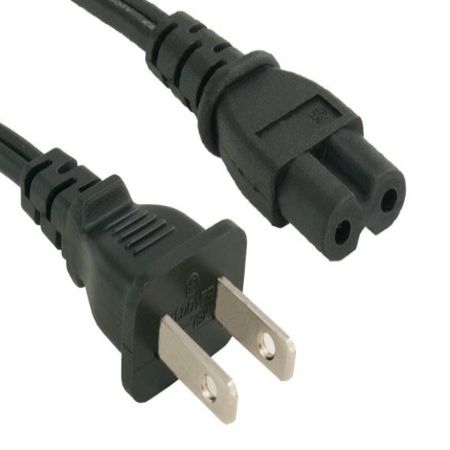 SANOXY Cables and Adapters; 4 PACK of 15ft 18 AWG Notebook Power Cord, Non-Polarized (IEC320 C7 to NEMA 1-15P)