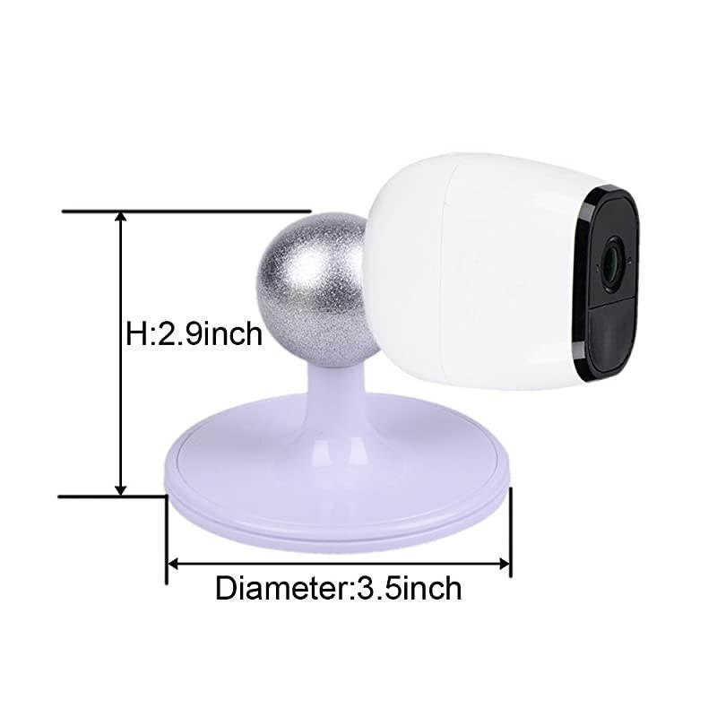 Table Ceiling Mount for Arlo Arlo Pro Arlo Go Arlo Pro 2 WireFree Cameras by Dropcessories 2 Pack White