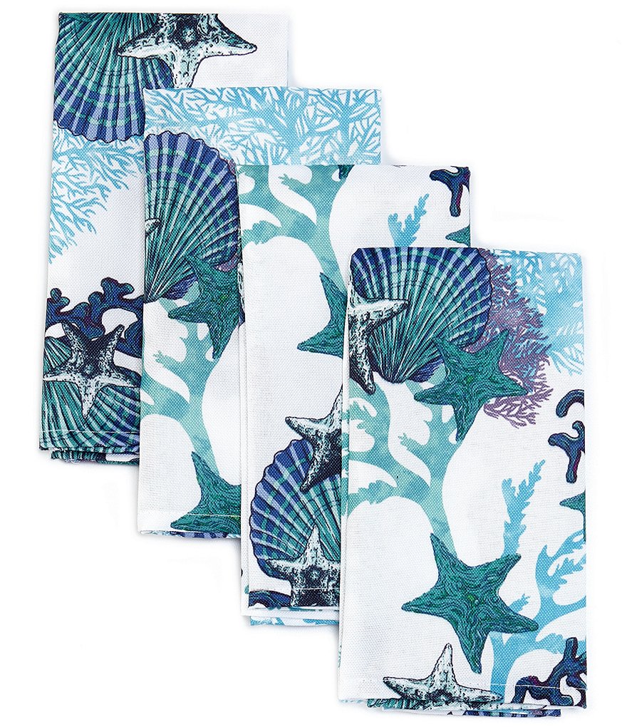 Fiesta Coastal Coral Napkins, Set of 4