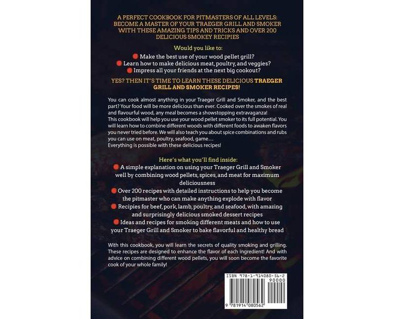 Traeger Grills & Smoker Cookbook - Large Print by  Peter Burns (Paperback)