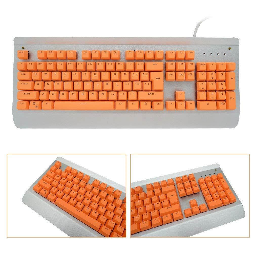 Bossi Backlit Keycaps Mechanical Keyboard Keycaps PBT Doubleshot Keycaps Replacement Cherry MX Mechanical Keyboard Keycaps with Key Puller - Orange