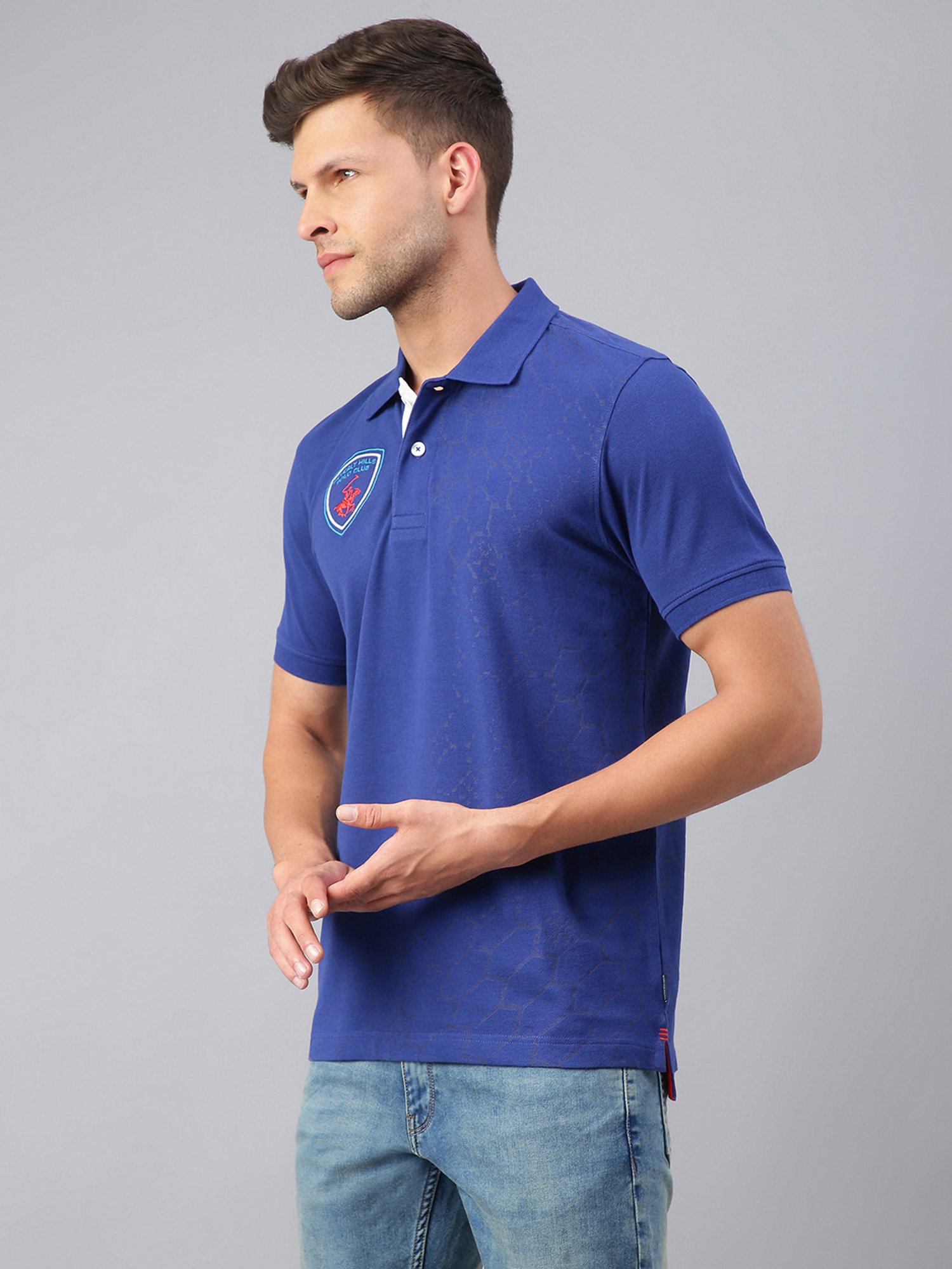 Beverly Hills Polo Club Blue Polo T-Shirt