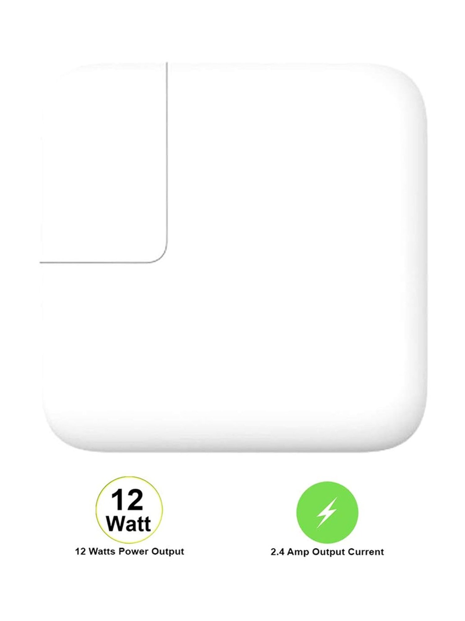 Apple 12W USB Power Adapter (MD836HN/A, White)