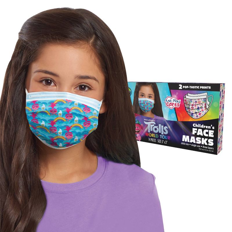 Just Play Trolls Kid's Face Mask -14pc