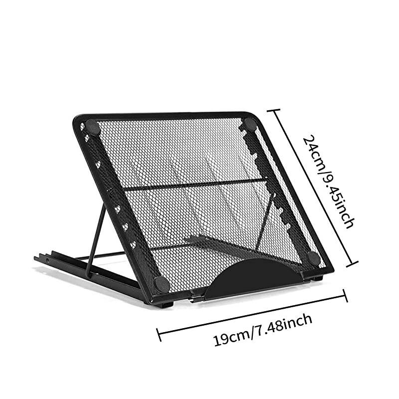 Light Pad Stand - Adjustable Light Box Laptop Stand, 9.45&times;7.48 inch, 6 Angles Non-Skidding Metal Holder for A4 LED Tracing Box & Diamond Painting Light Pad
