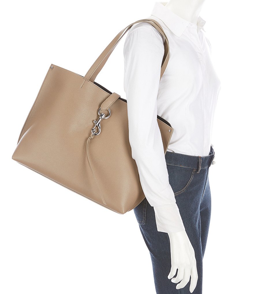 REBECCA MINKOFF Megan Leather Snap Tote Bag