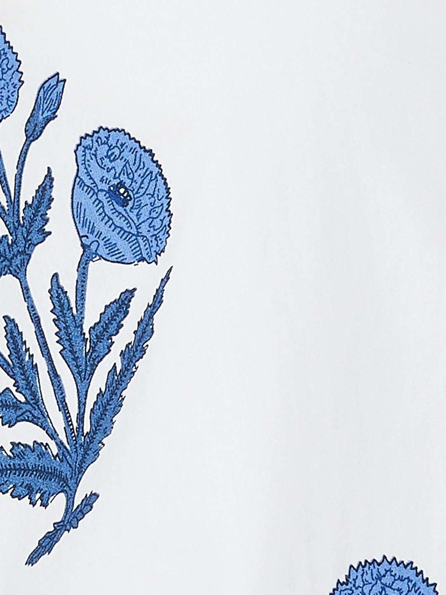 Colour Me by Melange White Cotton Printed A-Line Kurta