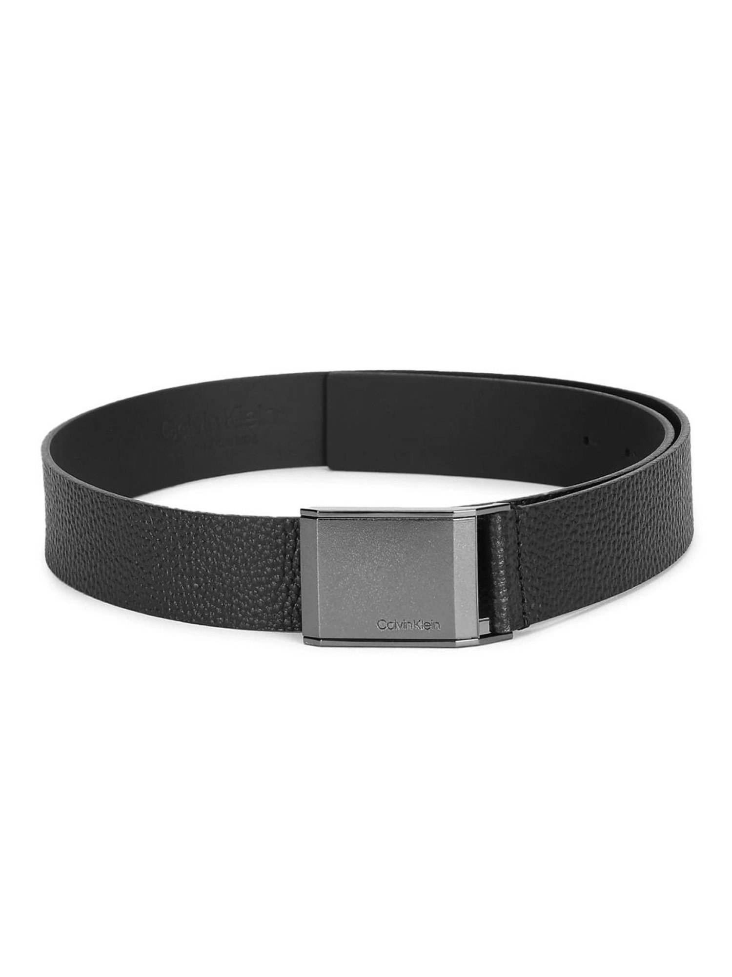 Calvin Klein Jeans Black Leather Casual Belt