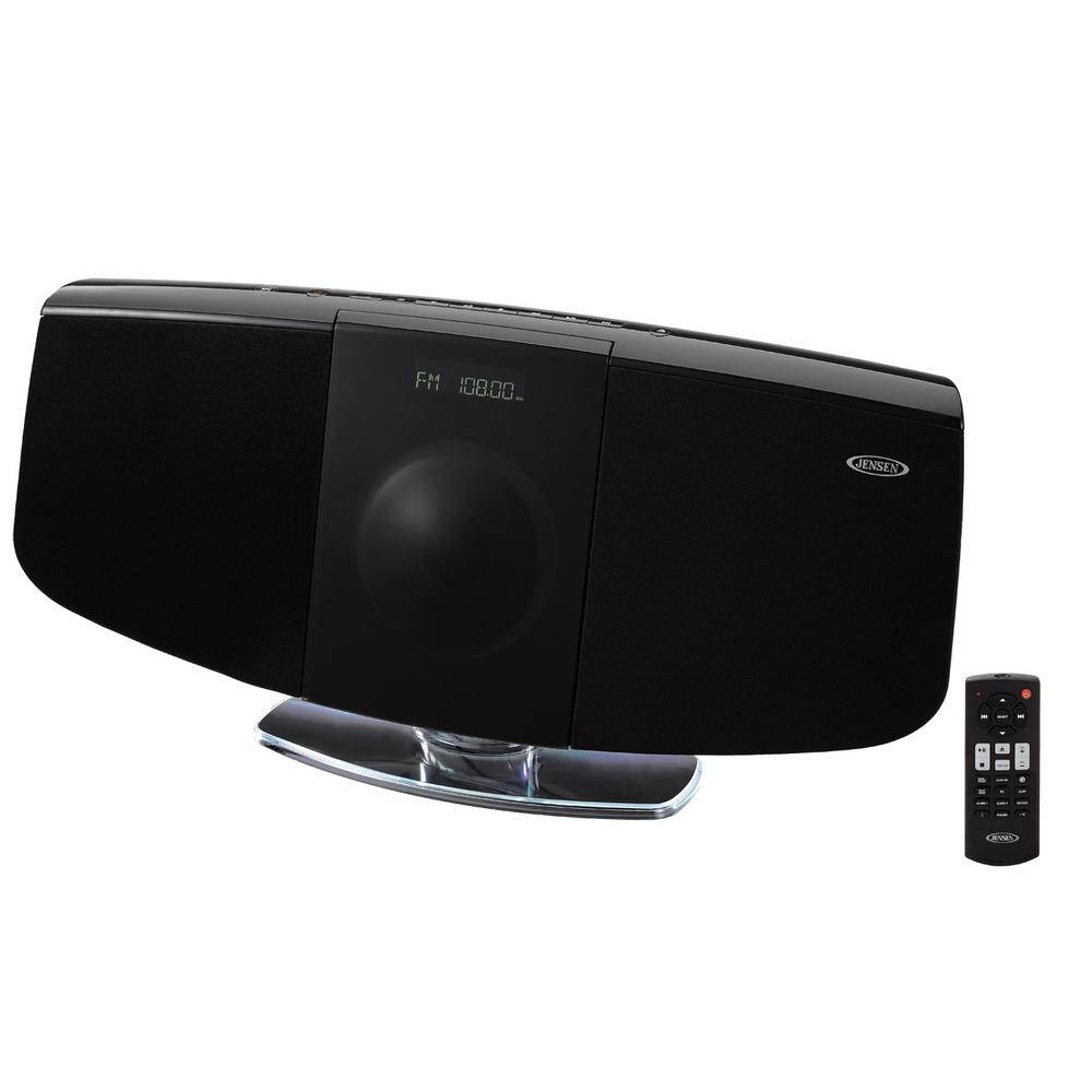 JENSEN JBS-350 Bluetooth Wall-Mountable Music System with CD Player
