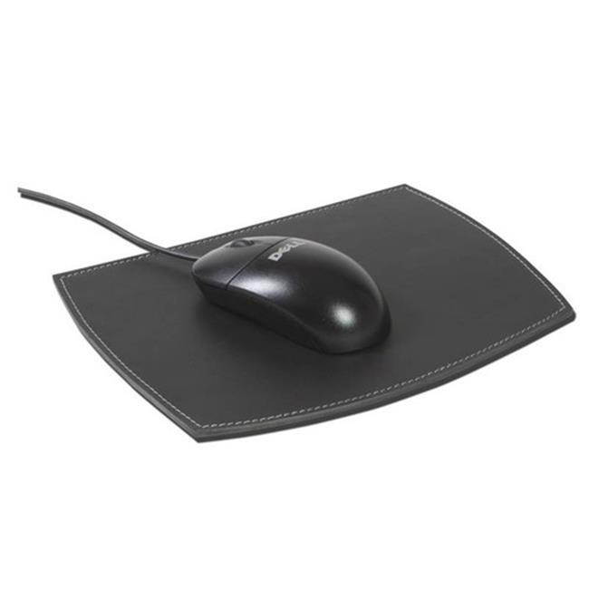 A1214 9 1/2 x 8 Mouse Pad Rustic Black Leather