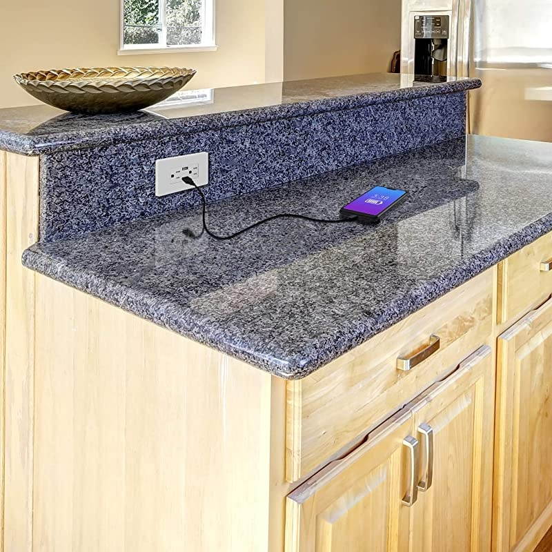 48A High Speed USB Wall Outlet 15A TamperResistant Receptacles Compatible with iPhone XSMAXXRX Samsung Galaxy S9S8 LG HTC Other Smartphones UL Listed TU21548A 2 Pack White